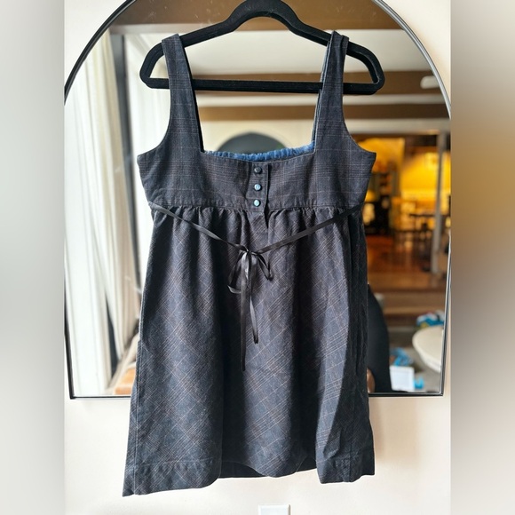 FREE PEOPLE | Folklore plaid mini dress | size 10 - Picture 7 of 7